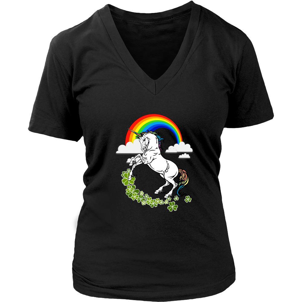 Happy Saint Patrick's Day - " Unicorn " - custom made unique t-shirts.-T-shirt-Teelime | shirts-hoodies-mugs