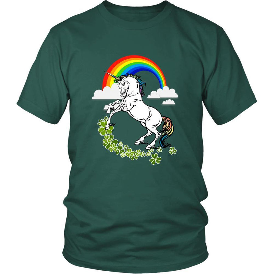 Happy Saint Patrick's Day - " Unicorn " - custom made unique t-shirts.-T-shirt-Teelime | shirts-hoodies-mugs