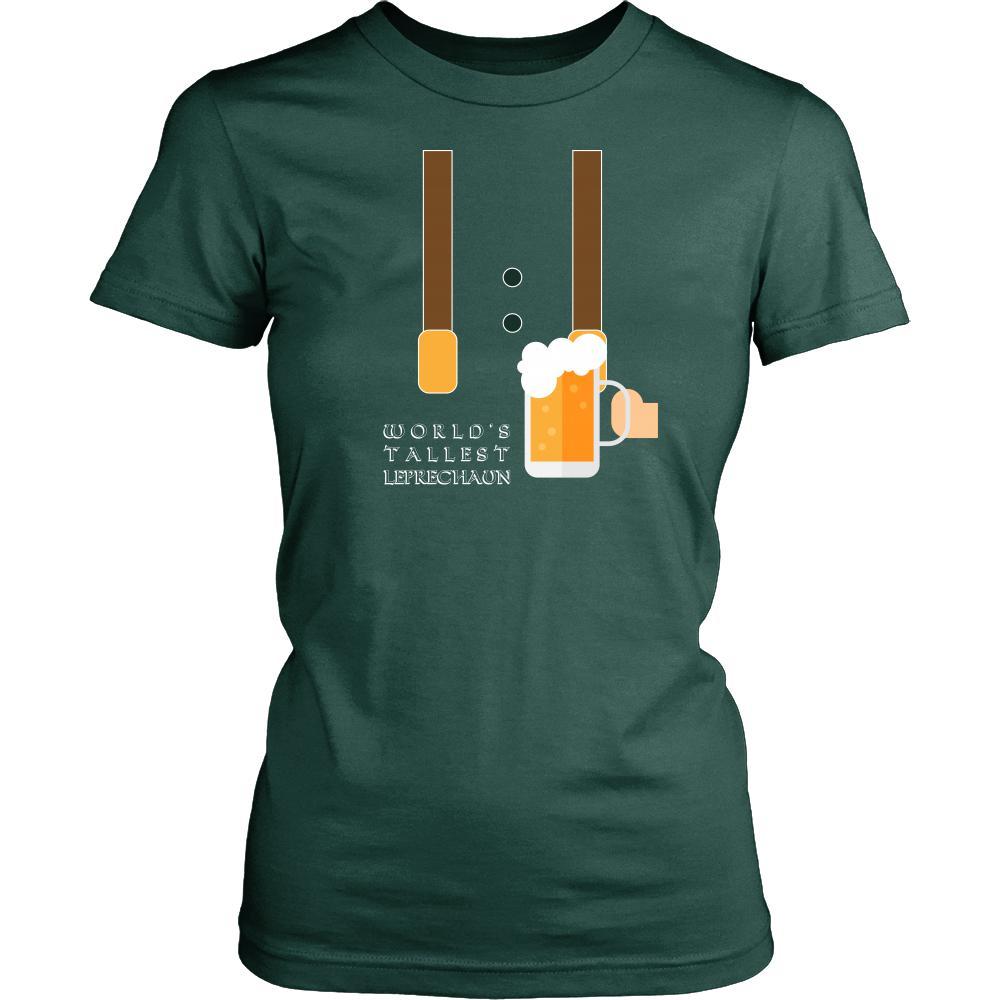 Happy Saint Patrick's Day - " World's Tallest Leprechaun " - custom made funny t-shirts.-T-shirt-Teelime | shirts-hoodies-mugs