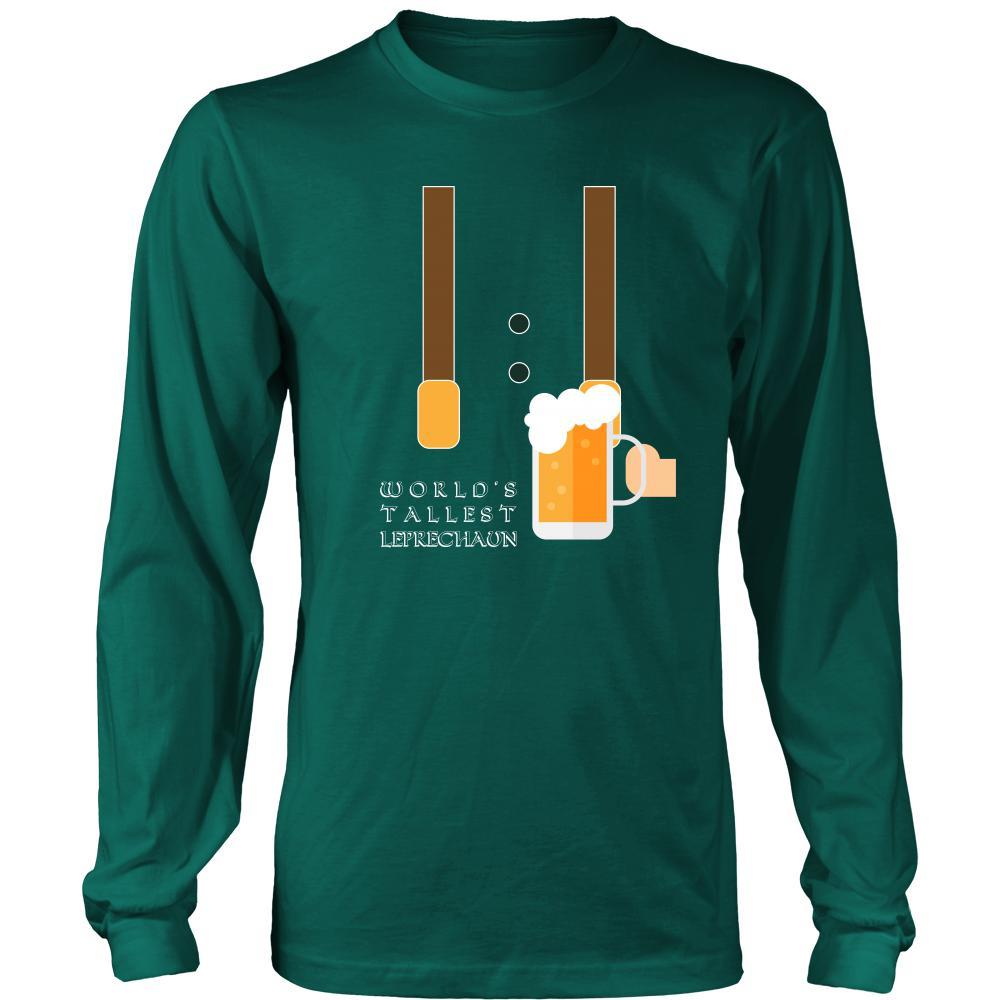 Happy Saint Patrick's Day - " World's Tallest Leprechaun " - custom made funny t-shirts.-T-shirt-Teelime | shirts-hoodies-mugs