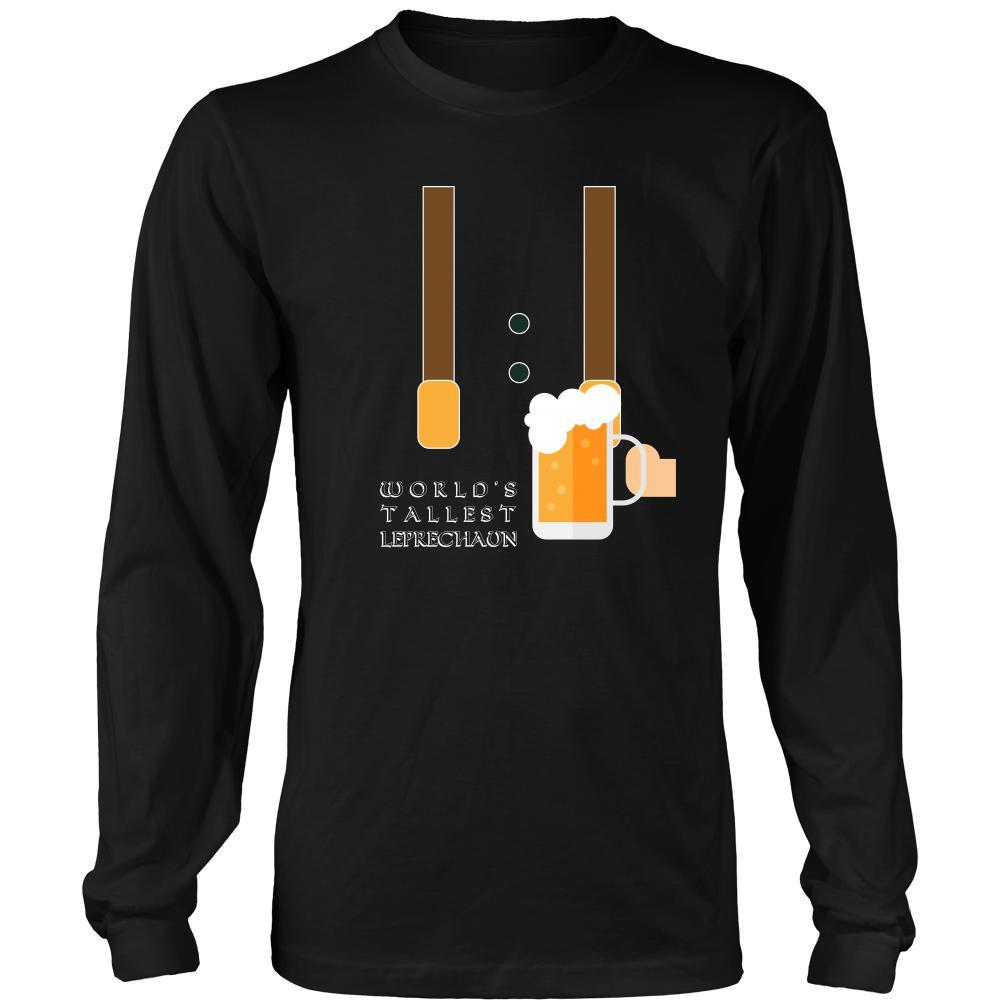 Happy Saint Patrick's Day - " World's Tallest Leprechaun " - custom made funny t-shirts.-T-shirt-Teelime | shirts-hoodies-mugs