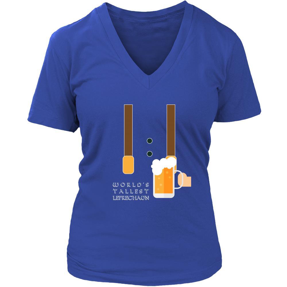 Happy Saint Patrick's Day - " World's Tallest Leprechaun " - custom made funny t-shirts.-T-shirt-Teelime | shirts-hoodies-mugs