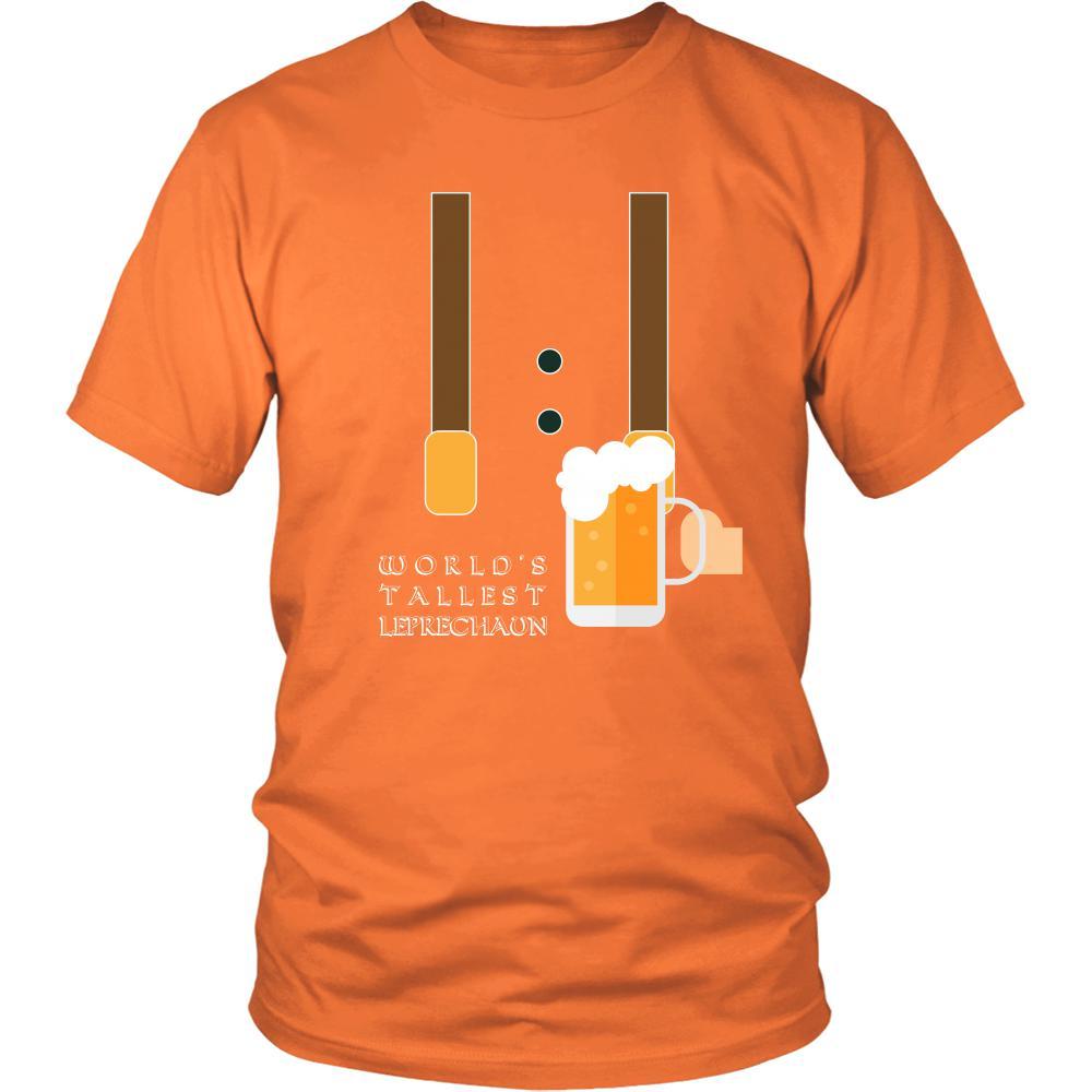 Happy Saint Patrick's Day - " World's Tallest Leprechaun " - custom made funny t-shirts.-T-shirt-Teelime | shirts-hoodies-mugs