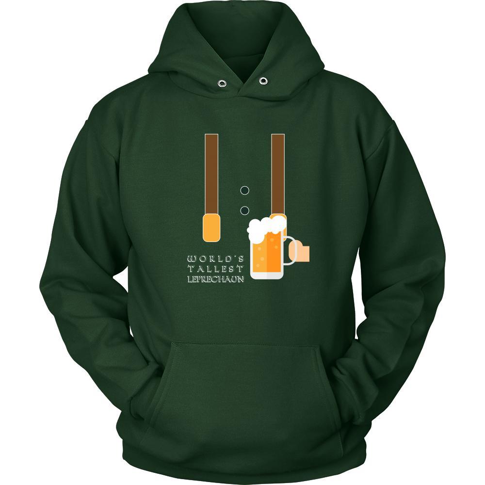 Happy Saint Patrick's Day - " World's Tallest Leprechaun " - custom made funny t-shirts.-T-shirt-Teelime | shirts-hoodies-mugs