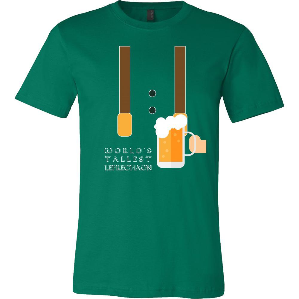 Happy Saint Patrick's Day - " World's Tallest Leprechaun " - custom made funny t-shirts.-T-shirt-Teelime | shirts-hoodies-mugs