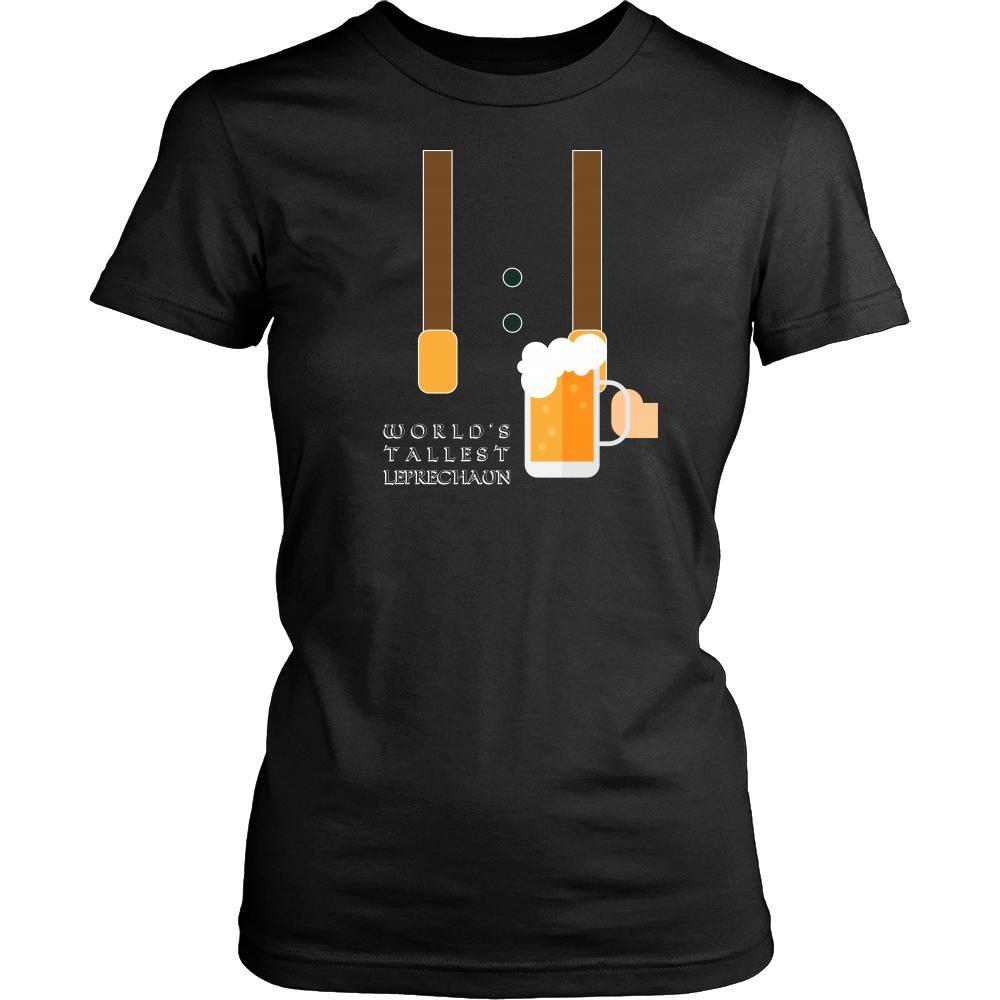 Happy Saint Patrick's Day - " World's Tallest Leprechaun " - custom made funny t-shirts.-T-shirt-Teelime | shirts-hoodies-mugs