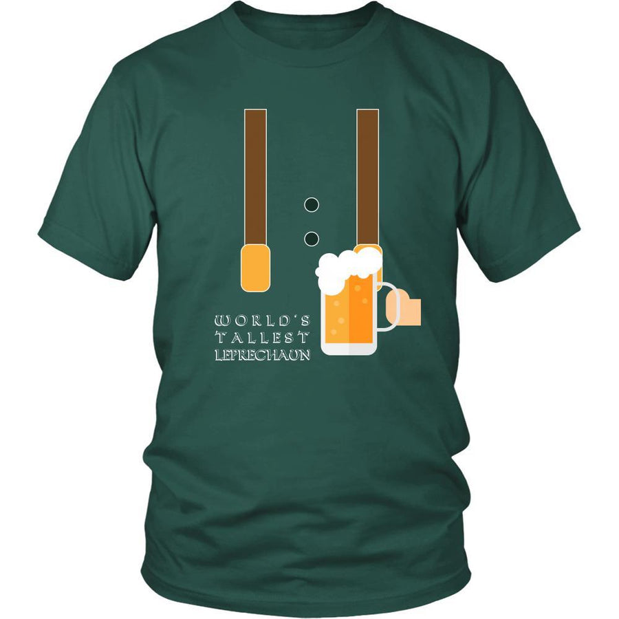Happy Saint Patrick's Day - " World's Tallest Leprechaun " - custom made funny t-shirts.-T-shirt-Teelime | shirts-hoodies-mugs