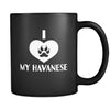 Havanese I Love My Havanese 11oz Black Mug-Drinkware-Teelime | shirts-hoodies-mugs