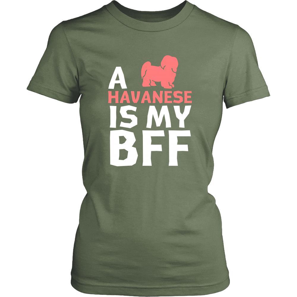 Havanese Shirt - a Havanese is my bff- Dog Lover Gift-T-shirt-Teelime | shirts-hoodies-mugs
