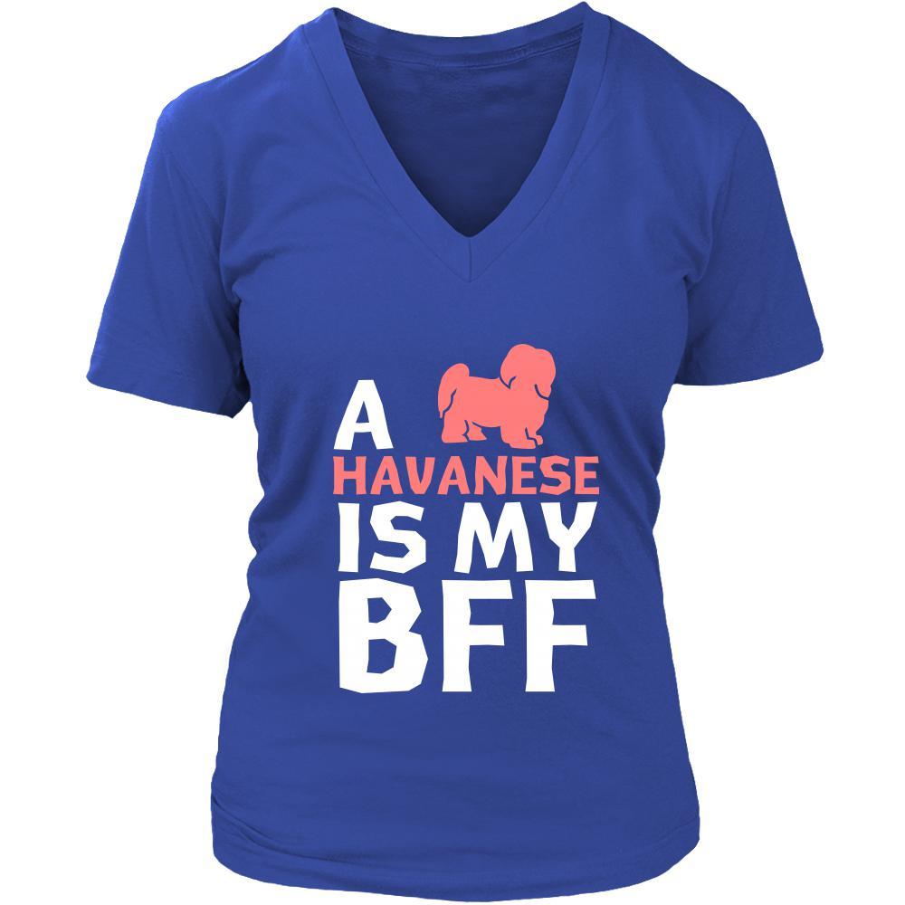 Havanese Shirt - a Havanese is my bff- Dog Lover Gift-T-shirt-Teelime | shirts-hoodies-mugs