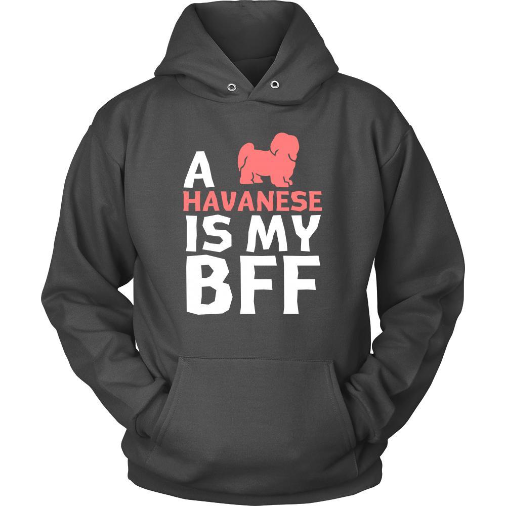 Havanese Shirt - a Havanese is my bff- Dog Lover Gift-T-shirt-Teelime | shirts-hoodies-mugs
