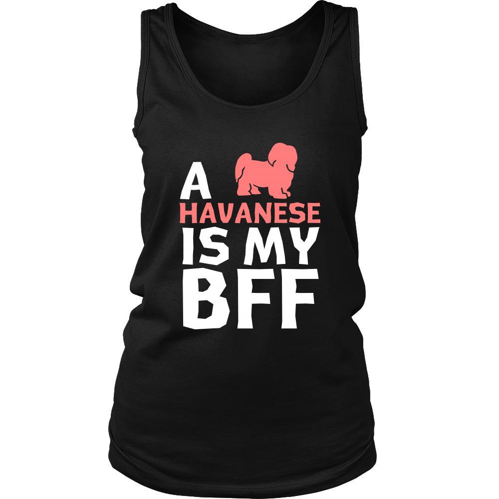 Havanese Shirt - a Havanese is my bff- Dog Lover Gift-T-shirt-Teelime | shirts-hoodies-mugs