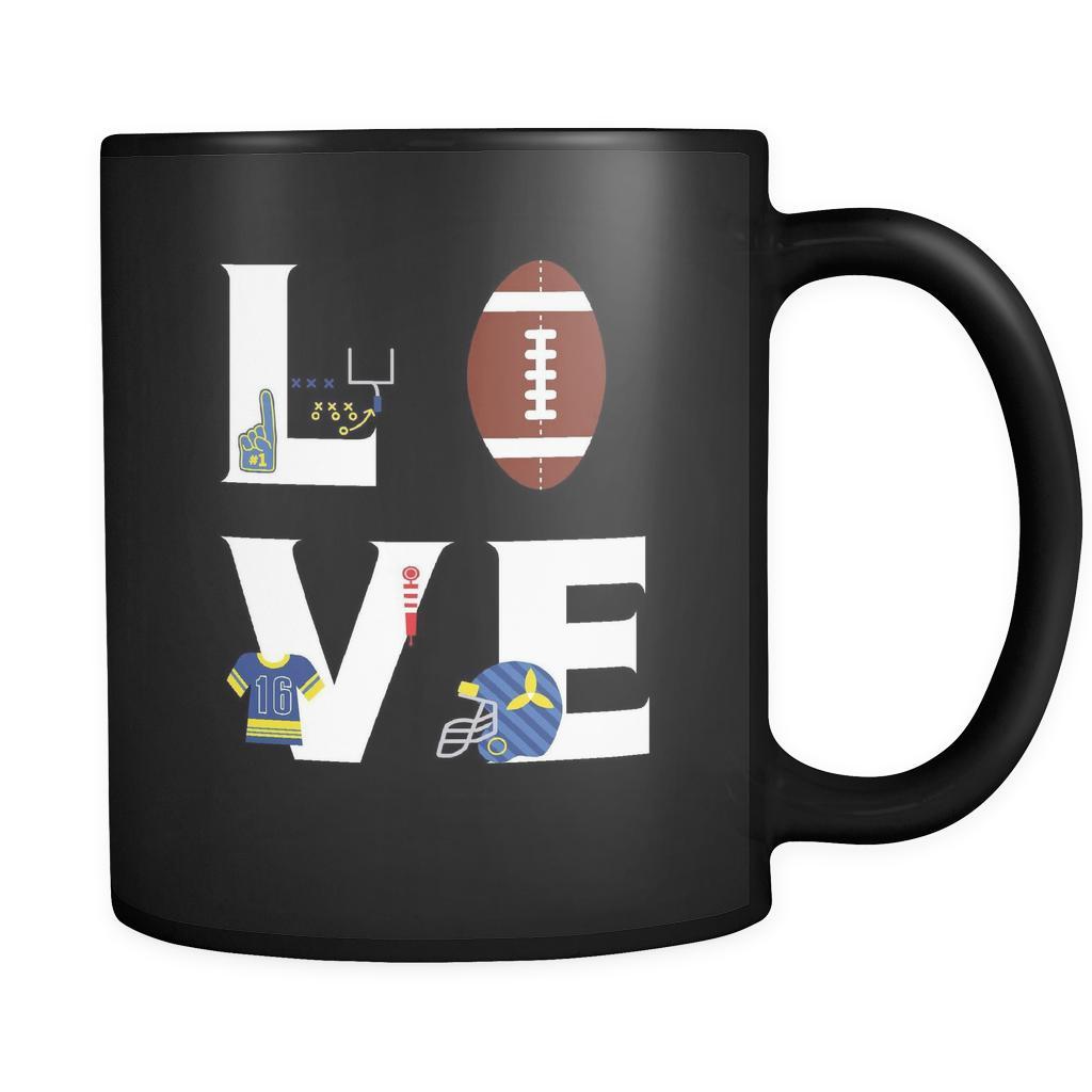 Head Coach - LOVE Head Coach - 11oz Black Mug-Drinkware-Teelime | shirts-hoodies-mugs