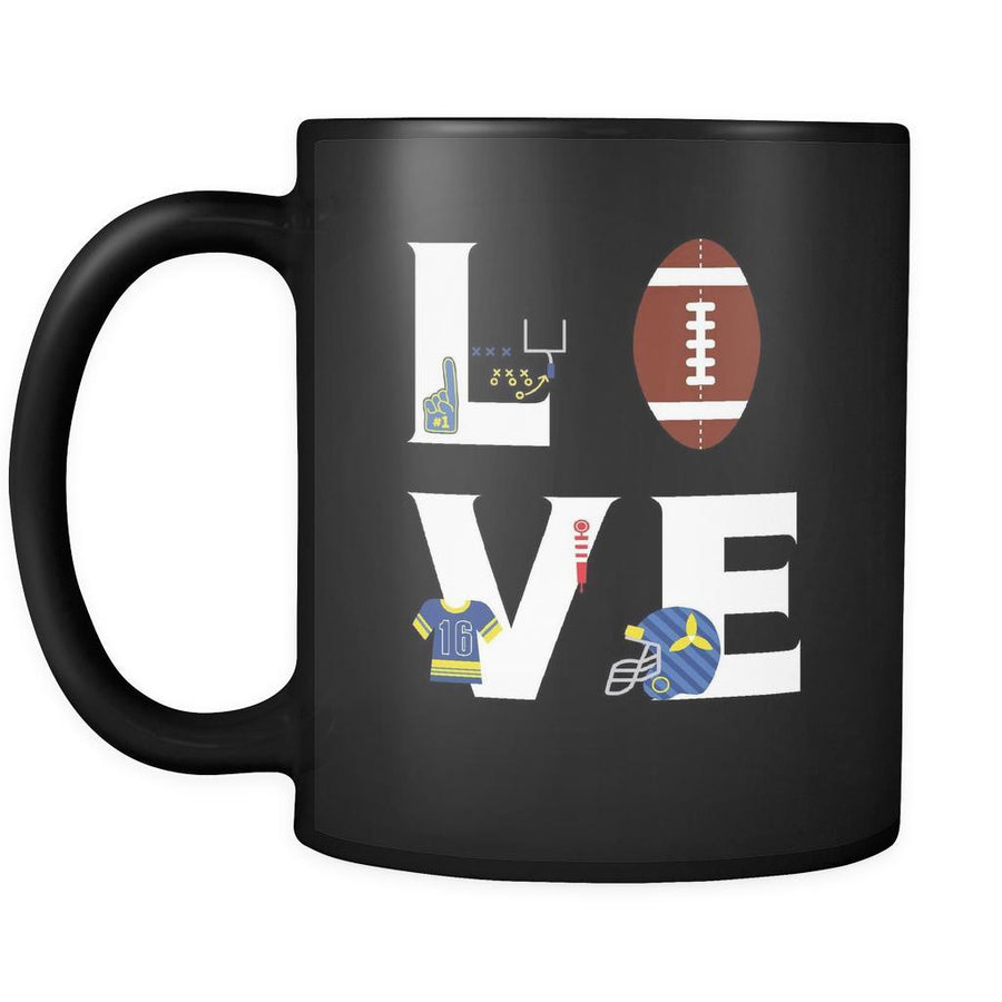 Head Coach - LOVE Head Coach - 11oz Black Mug-Drinkware-Teelime | shirts-hoodies-mugs