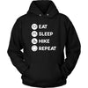 Hiking - Eat Sleep Hike Repeat - Hiking Hobby Shirt-T-shirt-Teelime | shirts-hoodies-mugs