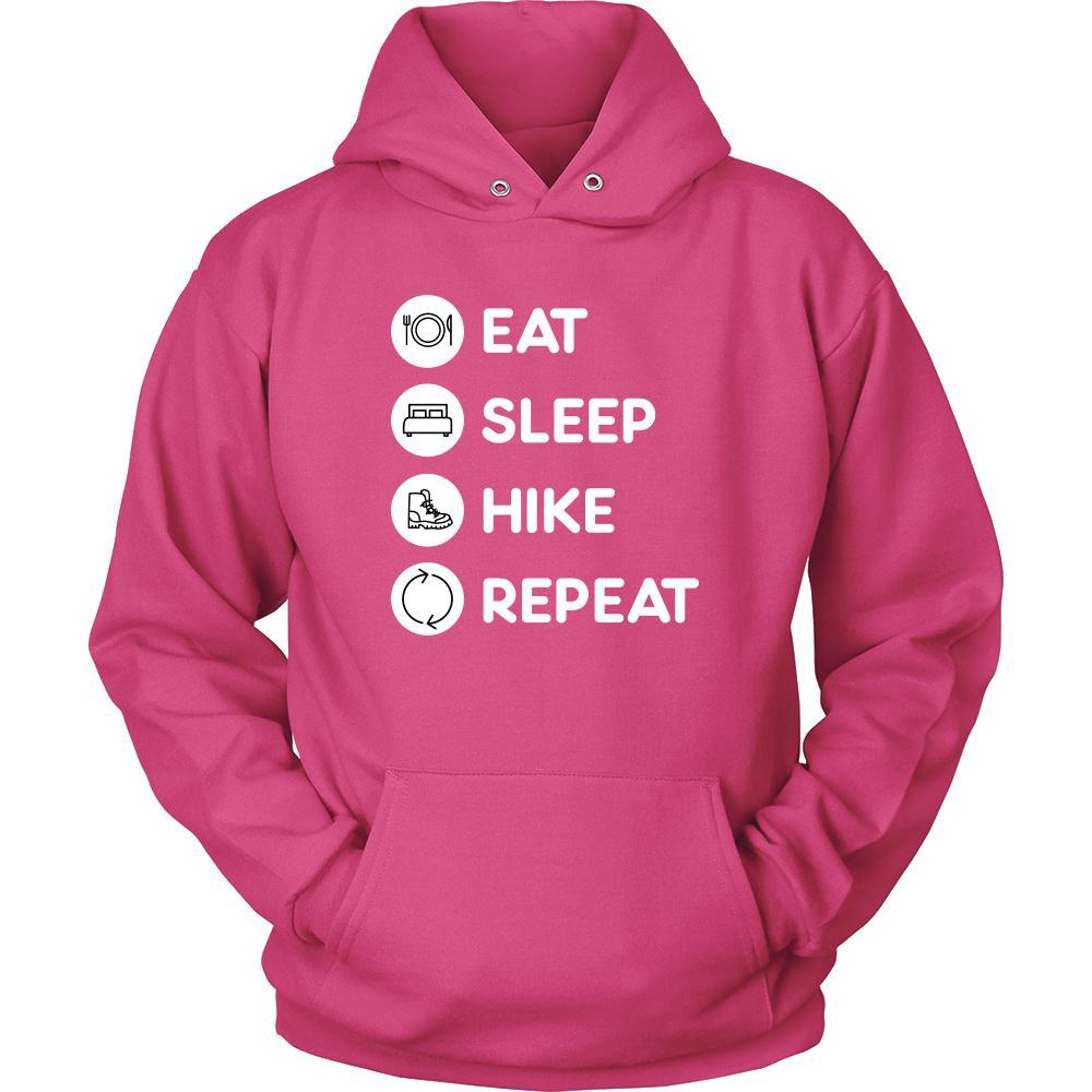 Hiking - Eat Sleep Hike Repeat - Hiking Hobby Shirt-T-shirt-Teelime | shirts-hoodies-mugs