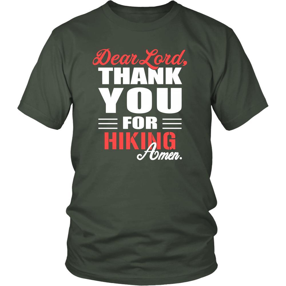 Hiking Shirt - Dear Lord, thank you for Hiking Amen- Hobby-T-shirt-Teelime | shirts-hoodies-mugs