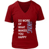 Hiking Shirt - Do more of what makes you happy Hiking- Hobby Gift-T-shirt-Teelime | shirts-hoodies-mugs