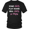 Hiking Shirt - Some girls play house real girls go Hiking- Hobby Lady-T-shirt-Teelime | shirts-hoodies-mugs