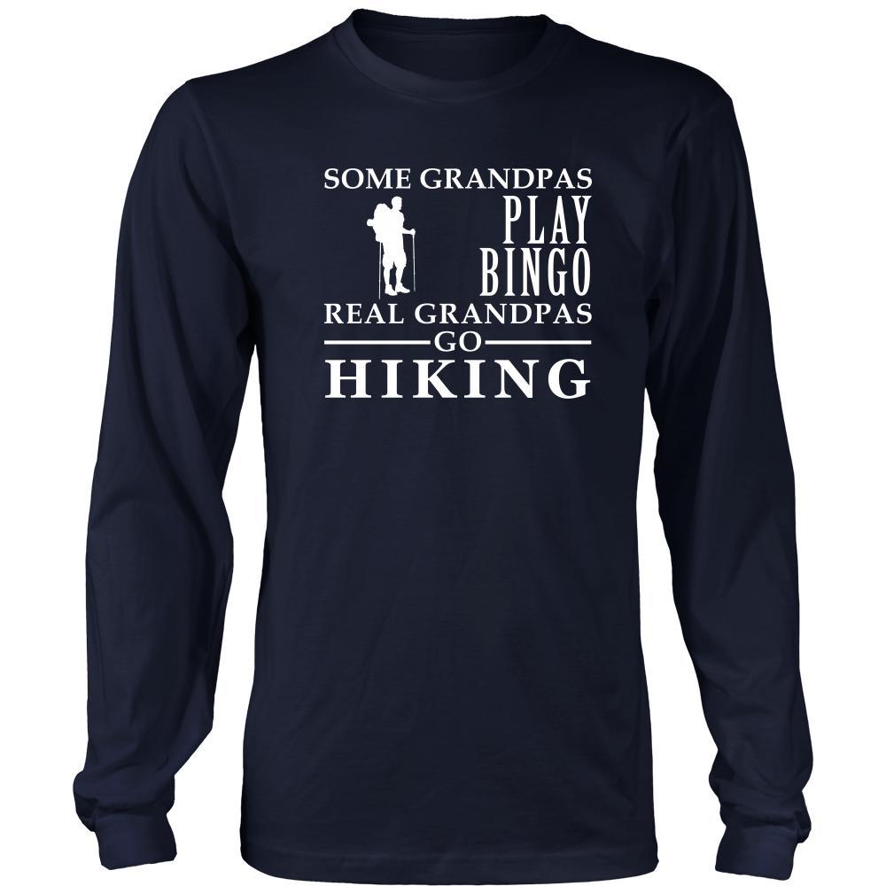 Hiking Shirt Some Grandpas play bingo, real Grandpas go Hiking Family Hobby-T-shirt-Teelime | shirts-hoodies-mugs