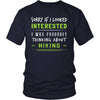 Hiking Shirt - Sorry If I Looked Interested, I think about Hiking - Hobby Gift-T-shirt-Teelime | shirts-hoodies-mugs