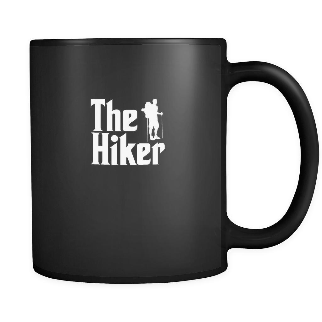 Hiking The Hiker 11oz Black Mug-Drinkware-Teelime | shirts-hoodies-mugs