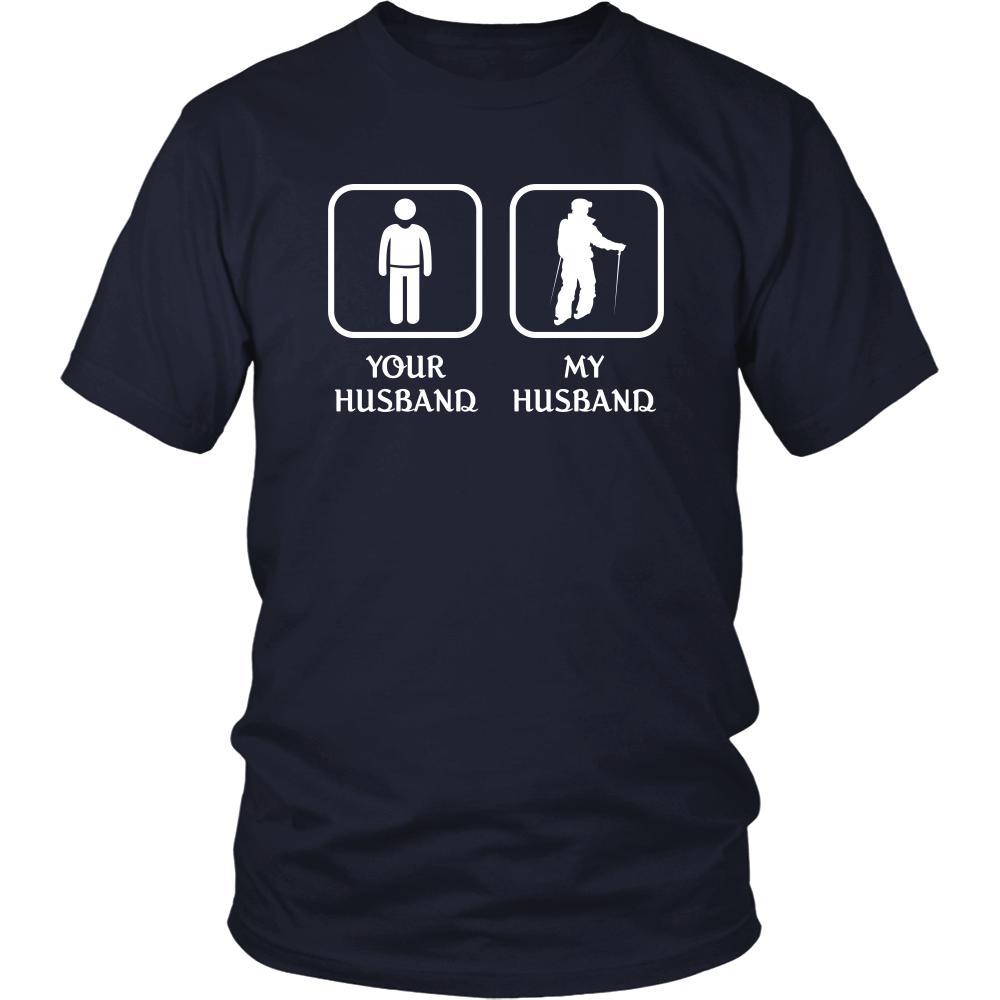 Hiking - Your husband My husband - Mother's Day Hobby Shirt-T-shirt-Teelime | shirts-hoodies-mugs