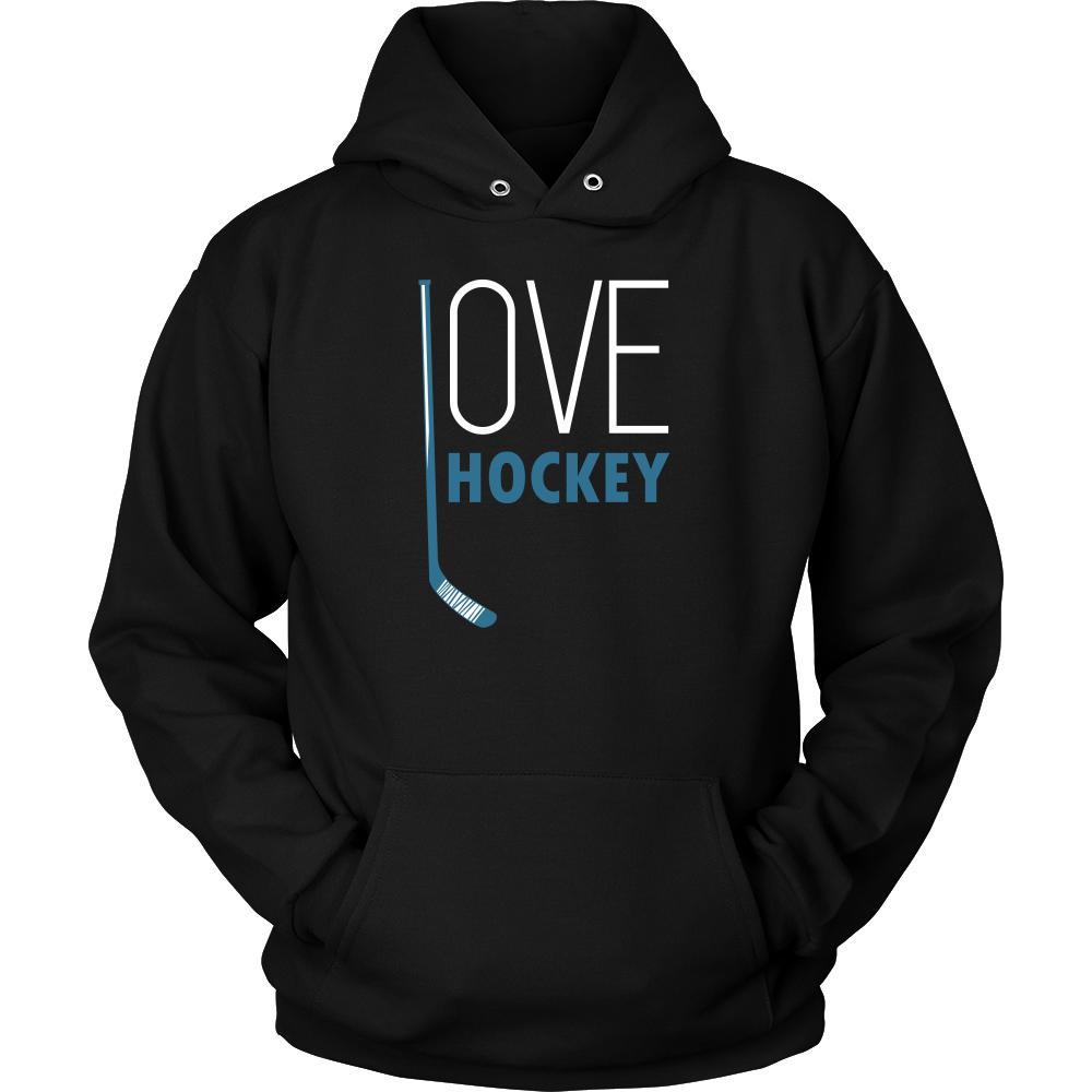 Hockey T Shirt - Love Hockey-T-shirt-Teelime | shirts-hoodies-mugs