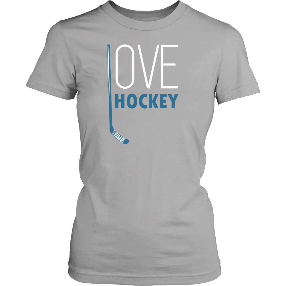 Hockey T Shirt - Love Hockey-T-shirt-Teelime | shirts-hoodies-mugs