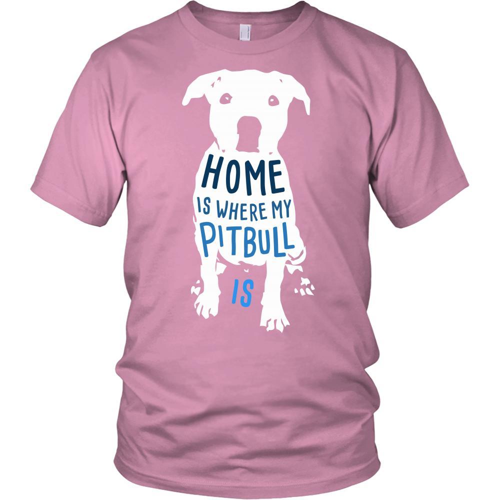 Home is where my Pitbull is - Dogs T Shirt-T-shirt-Teelime | shirts-hoodies-mugs