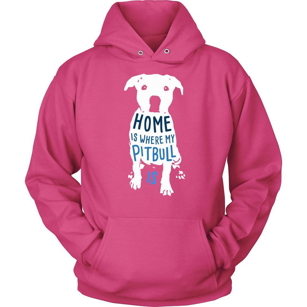 Home is where my Pitbull is - Dogs T Shirt-T-shirt-Teelime | shirts-hoodies-mugs