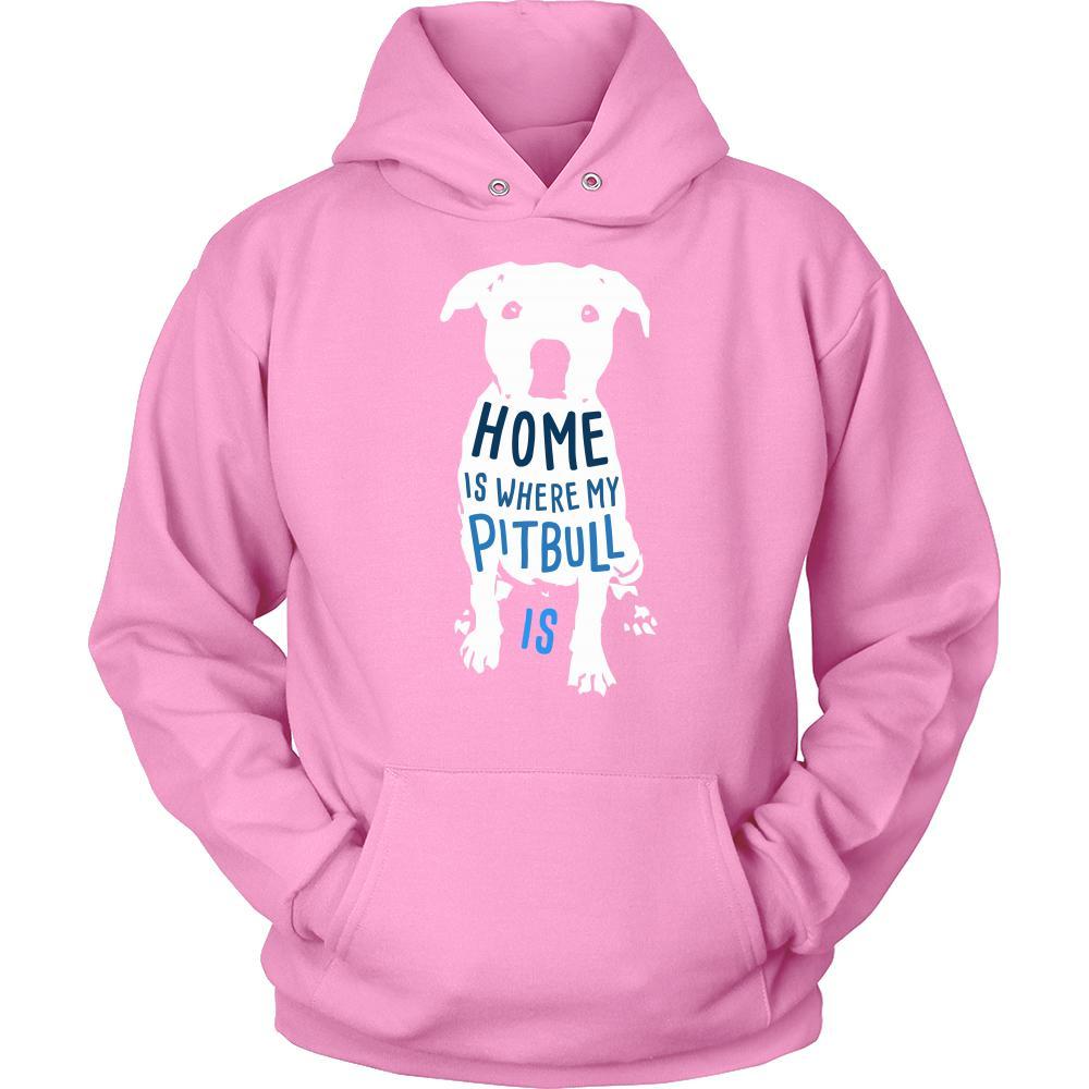 Home is where my Pitbull is - Dogs T Shirt-T-shirt-Teelime | shirts-hoodies-mugs