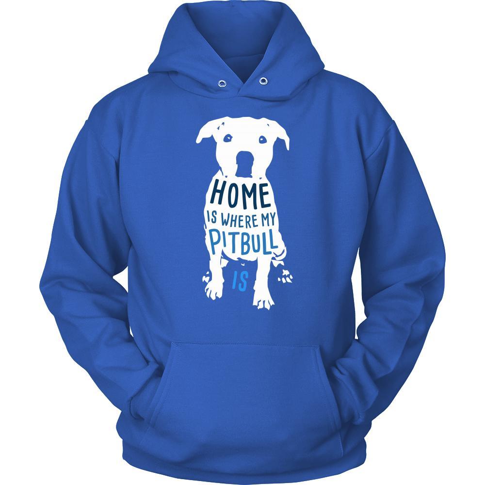 Home is where my Pitbull is - Dogs T Shirt-T-shirt-Teelime | shirts-hoodies-mugs