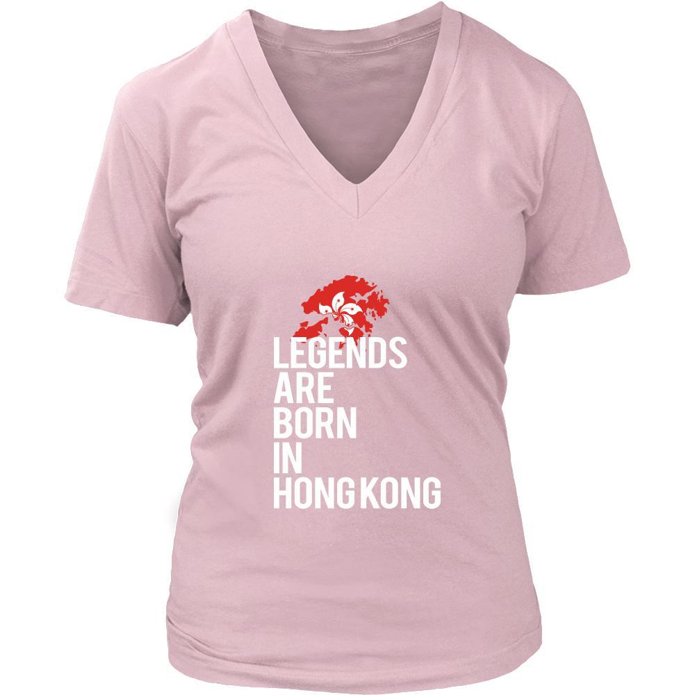 Hong Kong Shirt - Legends are born in Hong Kong - National Heritage Gift-T-shirt-Teelime | shirts-hoodies-mugs