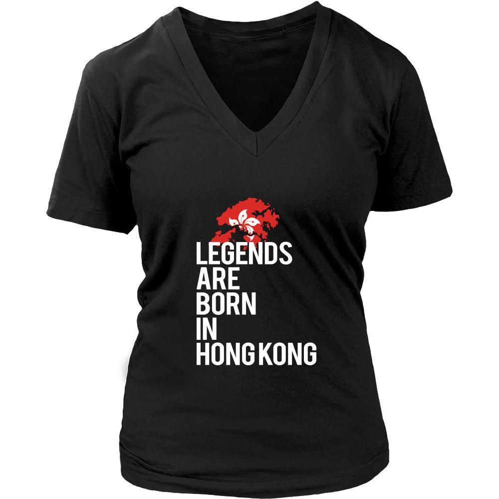 Hong Kong Shirt - Legends are born in Hong Kong - National Heritage Gift-T-shirt-Teelime | shirts-hoodies-mugs