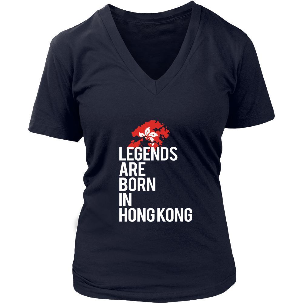Hong Kong Shirt - Legends are born in Hong Kong - National Heritage Gift-T-shirt-Teelime | shirts-hoodies-mugs