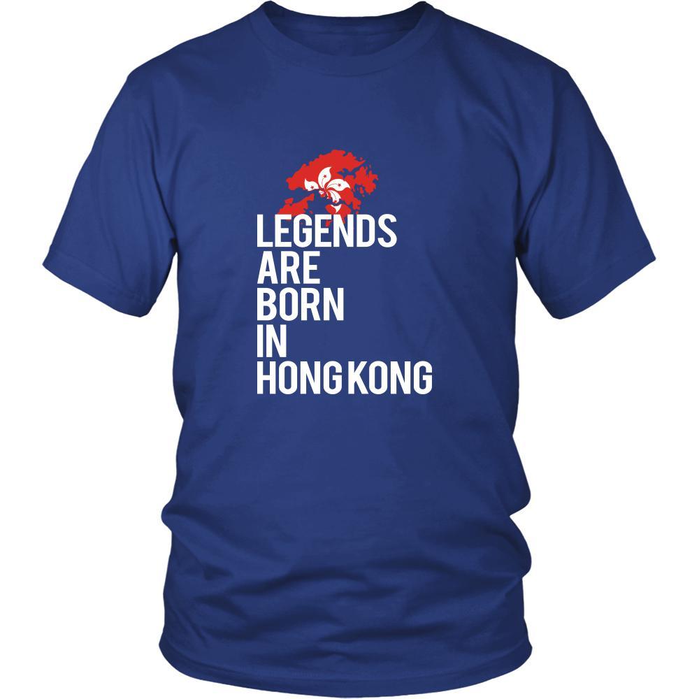 Hong Kong Shirt - Legends are born in Hong Kong - National Heritage Gift-T-shirt-Teelime | shirts-hoodies-mugs