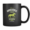 Horse I'm a horseaholic on the road to recovery just kidding I'm on my way to go riding 11oz Black Mug-Drinkware-Teelime | shirts-hoodies-mugs