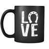 Horse LOVE 11oz Black Mug-Drinkware-Teelime | shirts-hoodies-mugs