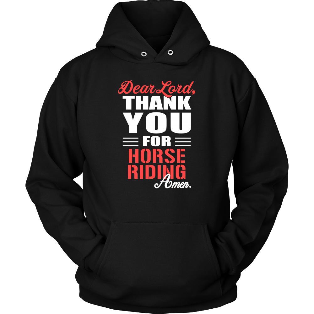 Horse riding Shirt - Dear Lord, thank you for Horse riding Amen- Hobby-T-shirt-Teelime | shirts-hoodies-mugs