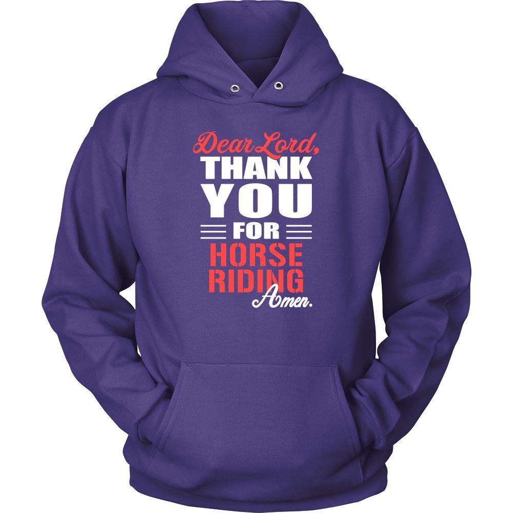 Horse riding Shirt - Dear Lord, thank you for Horse riding Amen- Hobby-T-shirt-Teelime | shirts-hoodies-mugs