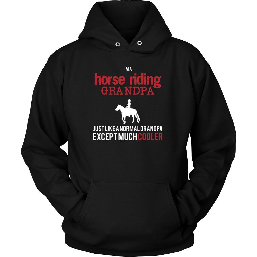 Horse riding Shirt - I'm a horse riding grandpa just like a normal grandpa except much cooler Grandfather Hobby Gift-T-shirt-Teelime | shirts-hoodies-mugs