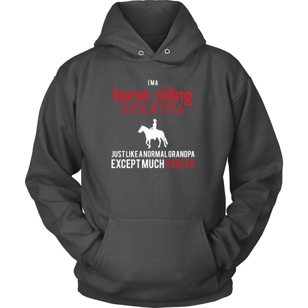 Horse riding Shirt - I'm a horse riding grandpa just like a normal grandpa except much cooler Grandfather Hobby Gift-T-shirt-Teelime | shirts-hoodies-mugs