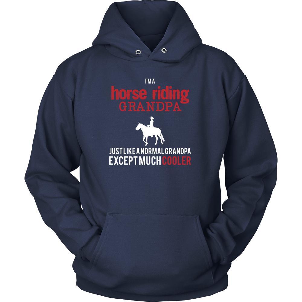 Horse riding Shirt - I'm a horse riding grandpa just like a normal grandpa except much cooler Grandfather Hobby Gift-T-shirt-Teelime | shirts-hoodies-mugs