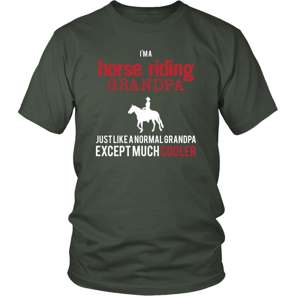Horse riding Shirt - I'm a horse riding grandpa just like a normal grandpa except much cooler Grandfather Hobby Gift-T-shirt-Teelime | shirts-hoodies-mugs