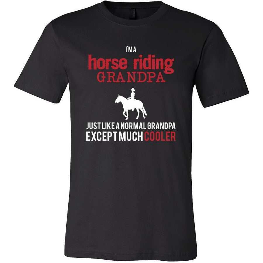 Horse riding Shirt - I'm a horse riding grandpa just like a normal grandpa except much cooler Grandfather Hobby Gift-T-shirt-Teelime | shirts-hoodies-mugs