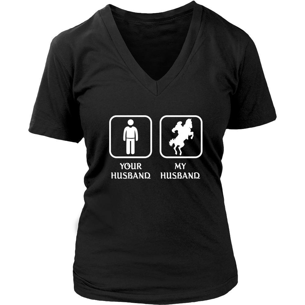 Horse Riding - Your husband My husband - Mother's Day Hobby Shirt-T-shirt-Teelime | shirts-hoodies-mugs