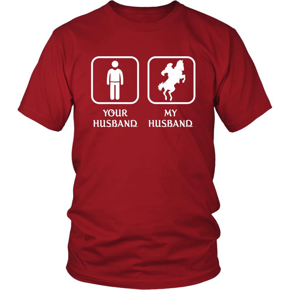Horse Riding - Your husband My husband - Mother's Day Hobby Shirt-T-shirt-Teelime | shirts-hoodies-mugs