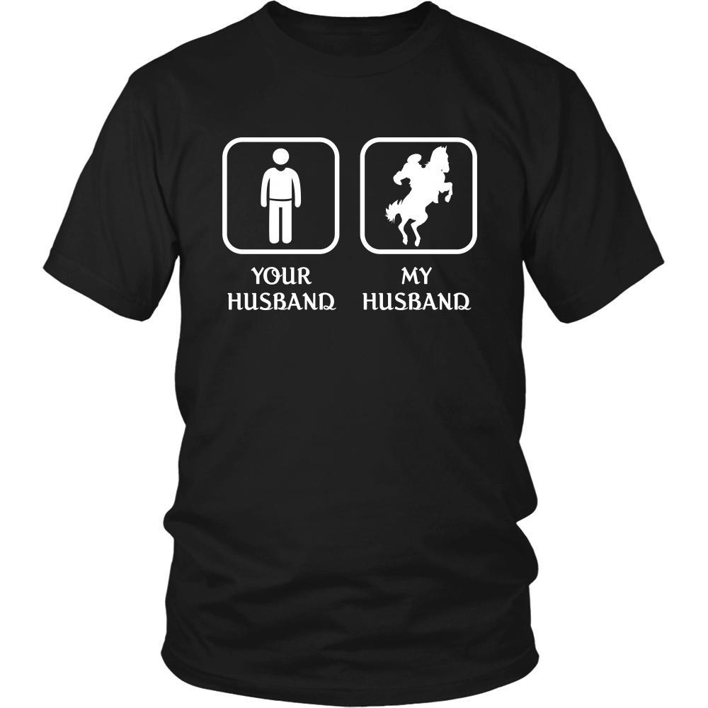 Horse Riding - Your husband My husband - Mother's Day Hobby Shirt-T-shirt-Teelime | shirts-hoodies-mugs