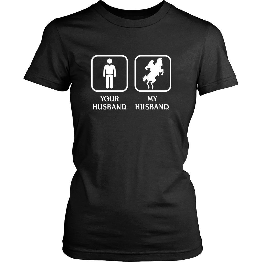 Horse Riding - Your husband My husband - Mother's Day Hobby Shirt-T-shirt-Teelime | shirts-hoodies-mugs